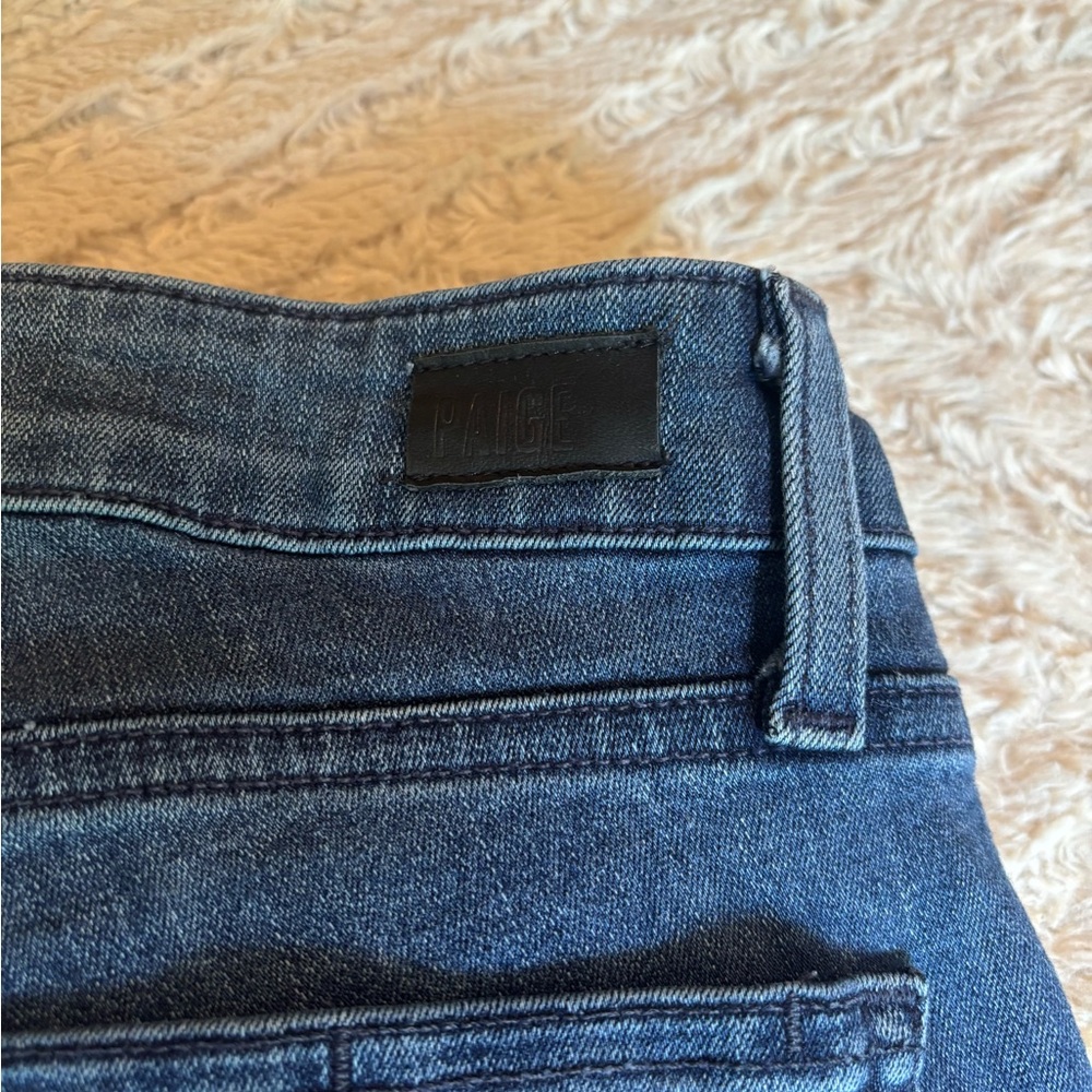 Paige Frayed Mid-Rise Jeans 28 - Picture 2 of 5